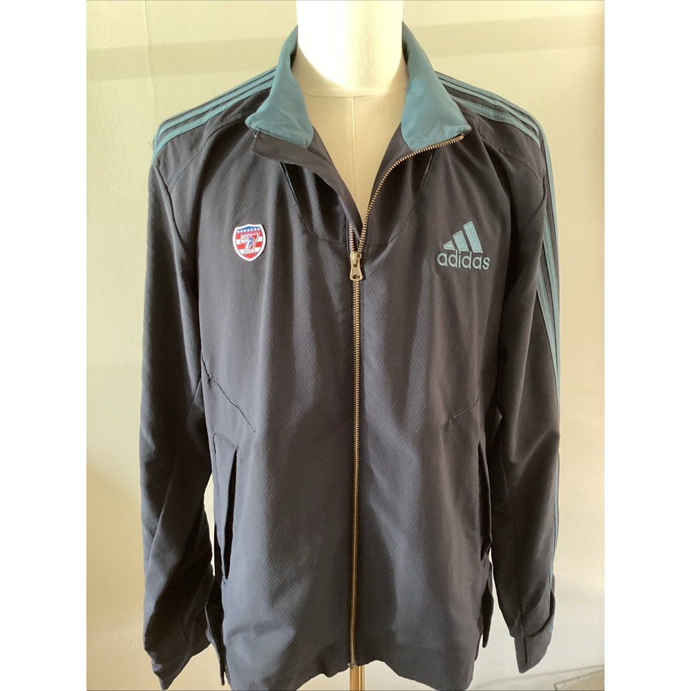 Adidas Rugby Sevens USA Track Jacket Large Blue‎